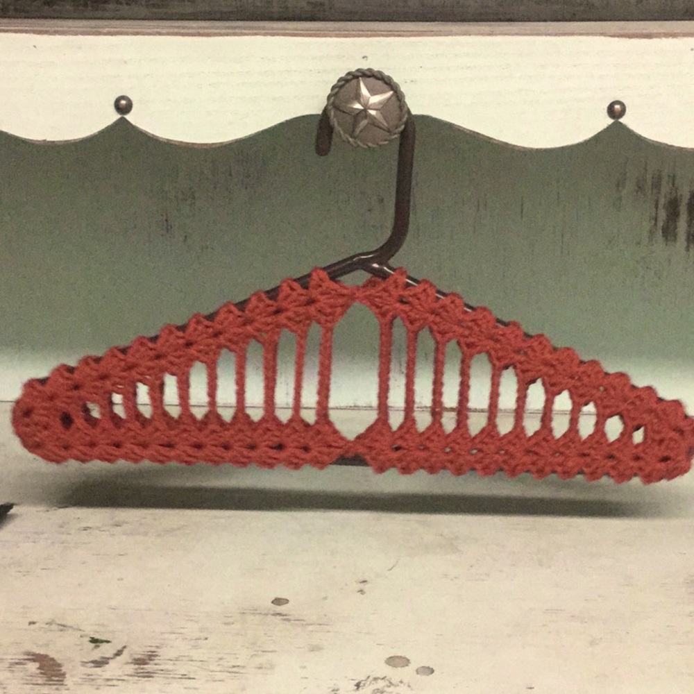 Whimsy yarn coat hanger primitive rustic farmhouse shabby chic farmer’s market